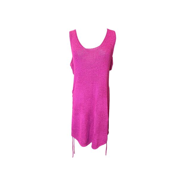 SNDYS Dresses & Skirts - SNDYS Hot Pink Knit Mini Dress - Perfect Summer Look!